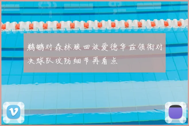 鹈鹕对森林狼回放爱德华兹领衔对决球队攻防细节再看点